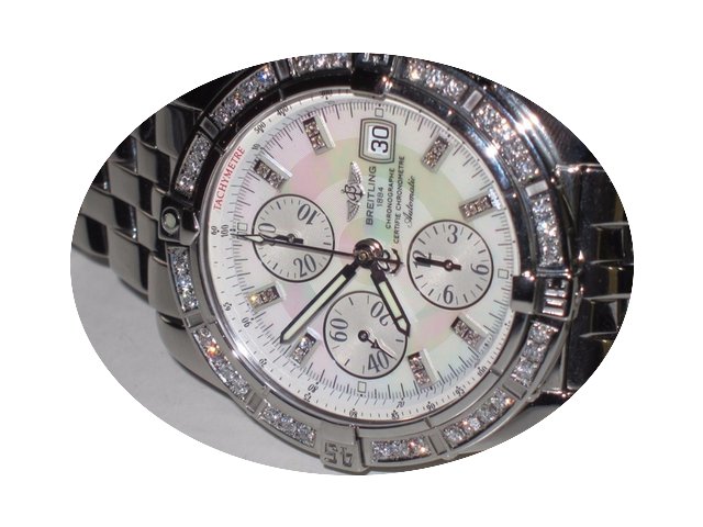 Breitling Chronomat Evolution MOP Diamon...