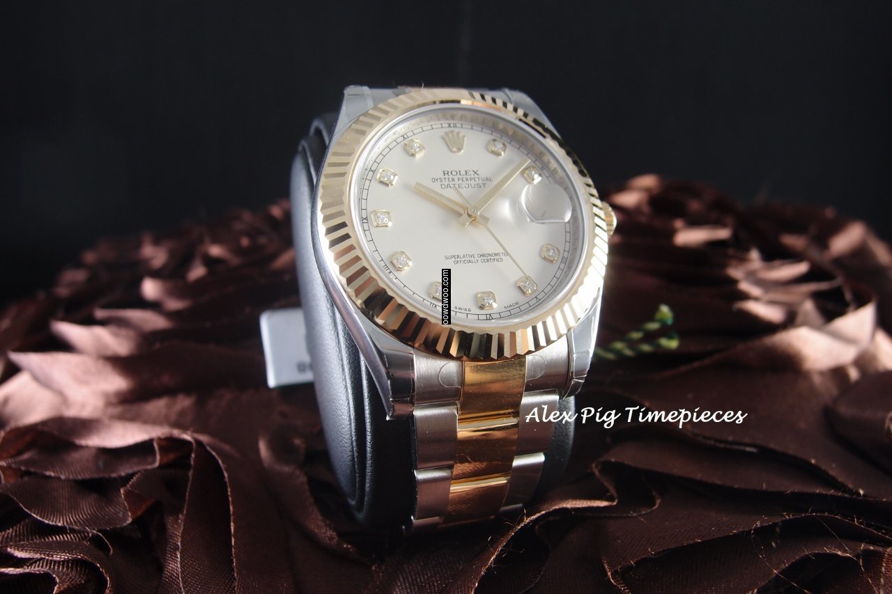 Rolex 116333G 2-Tone Datejust II Ivory D...