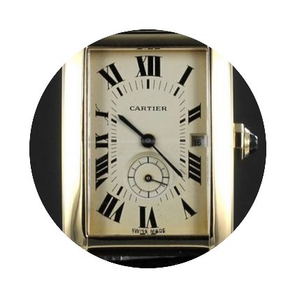 Cartier Tank us Or jaune...