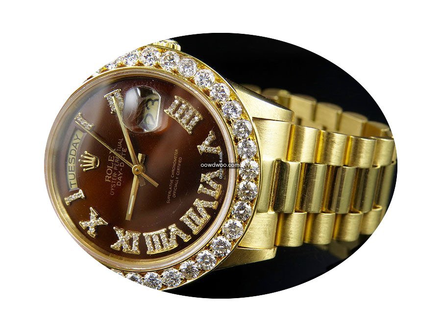 Rolex 18K Mens Yellow Gold Rolex Preside...
