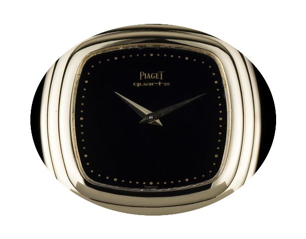 Piaget 18k Yellow Gold Black Onyx Dial Q...