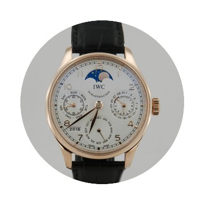 IWC PORTUGUESE PERPETUAL CALENDAR ROSE G...