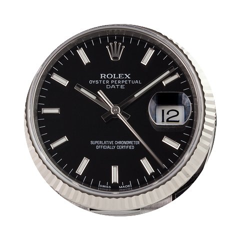 Rolex Date Steel Black/Index Oyster 34mm...