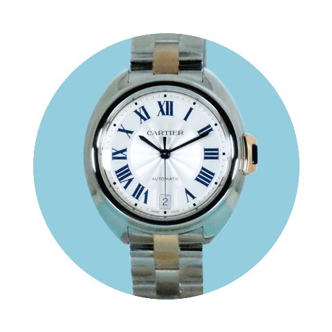 Cartier CLÉ DE CARTIER 35mm Index silbe...