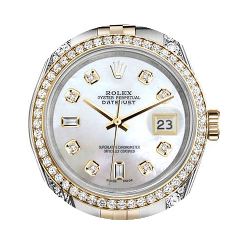 Rolex Ladies Rolex Stainless Steel - Gol...