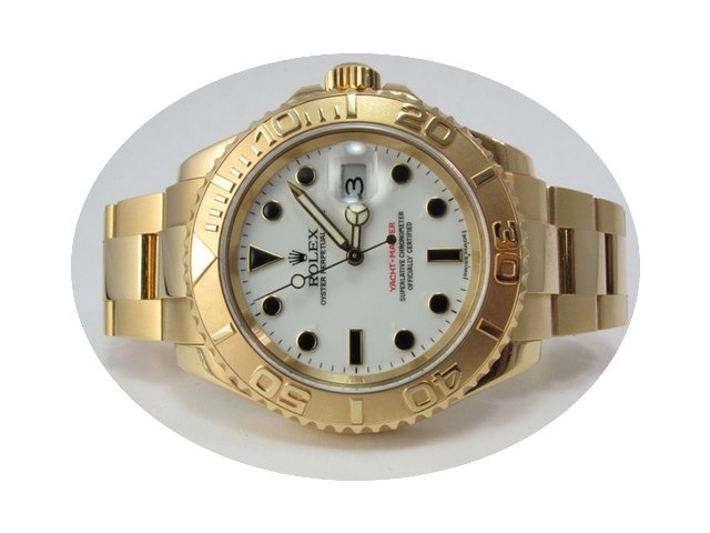 Rolex 18k Yellow Gold Yachtmaster Mint B...
