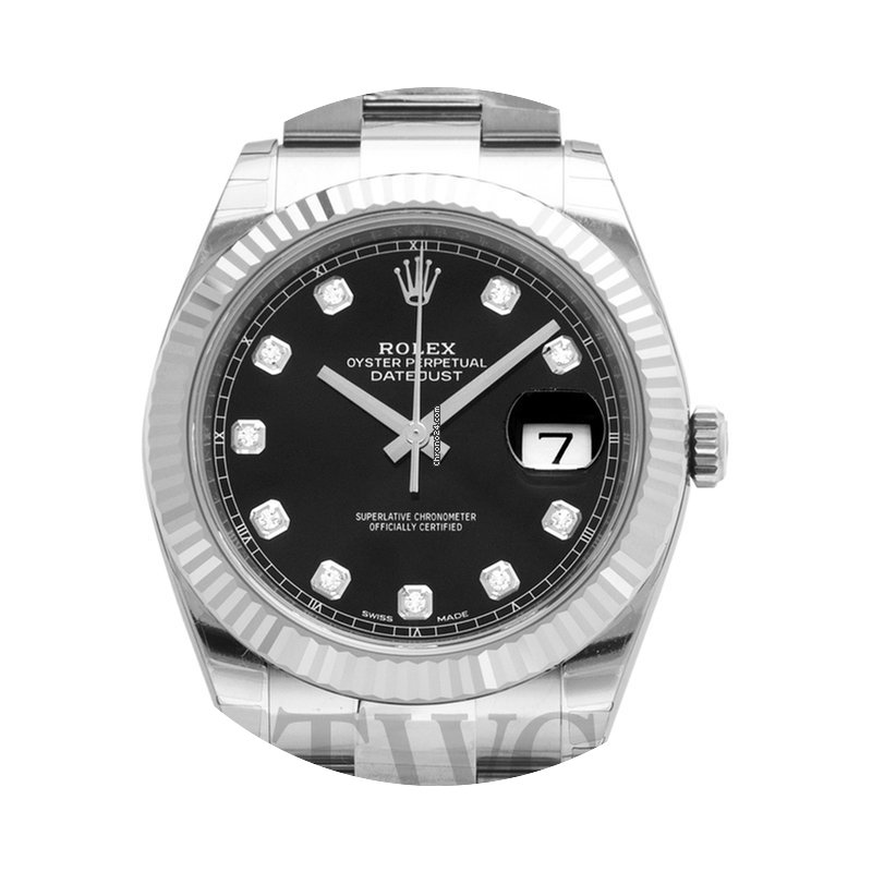 Rolex Datejust 41 Black Steel/18k White ...