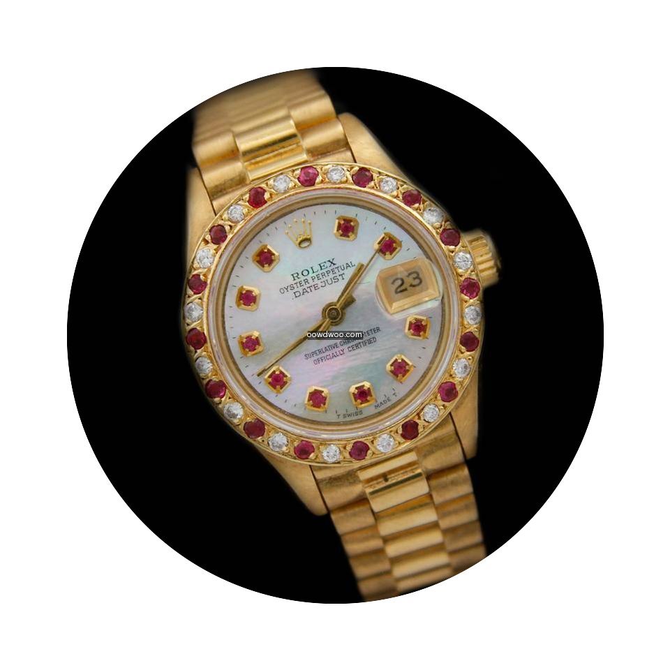 Rolex Ladies Presidential Custom Ruby Di...