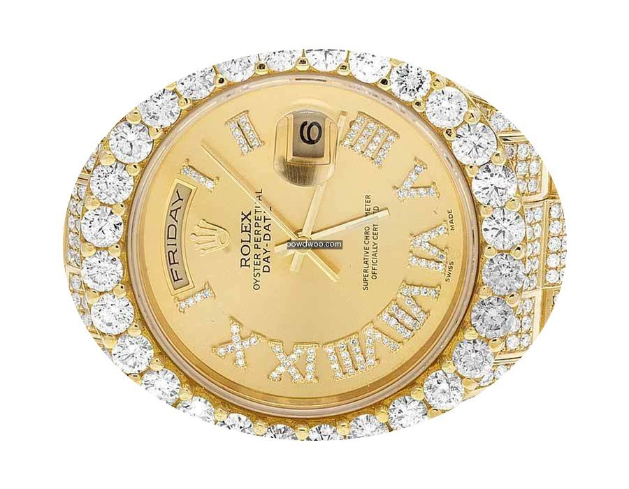 Rolex Mens Rolex Day-Date II 18K Preside...