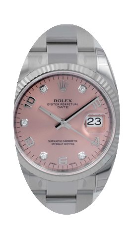 Rolex Date 115234 Pink Dia...