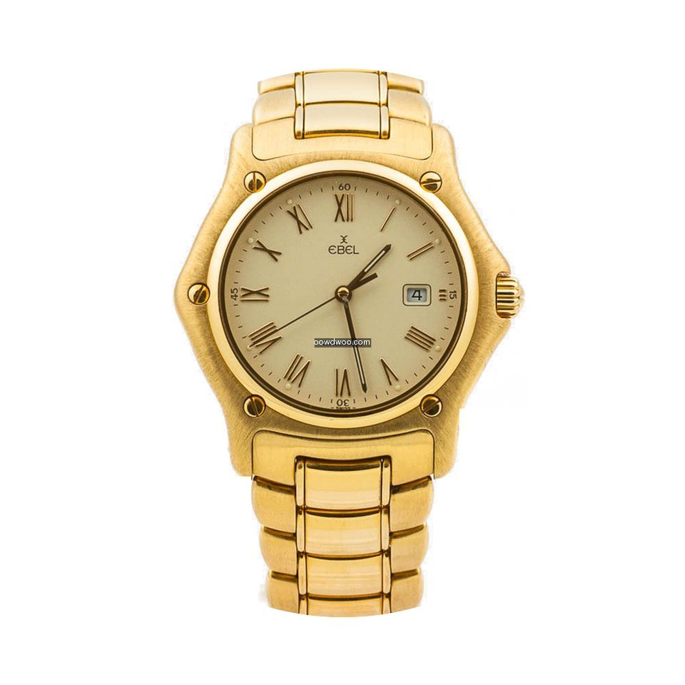 Ebel 1911 750 Gelbgold Quarz 33mm Datum ...