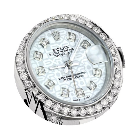 Rolex 26mm White Jubilee Dial With Custo...