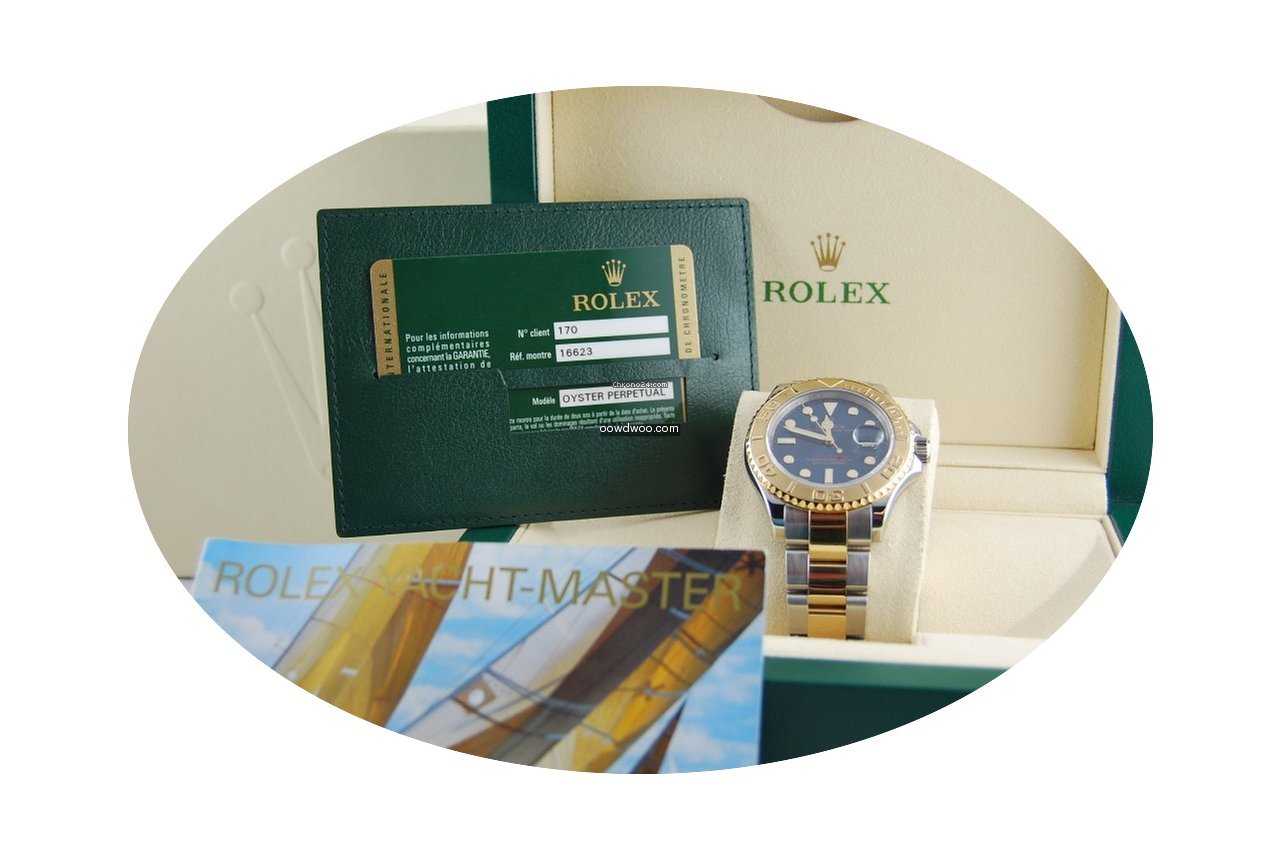 Rolex Yacht-Master, 16623 Ac/oro Blue Di...