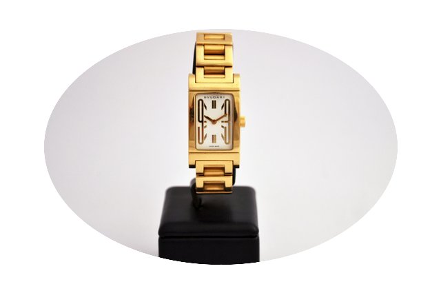 Bulgari Rettangolo Quartz Yellow Gold...