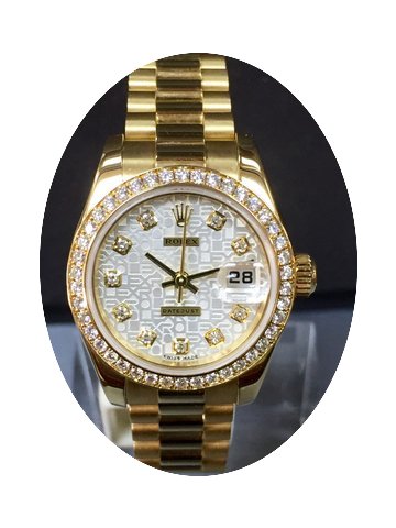 Rolex President 18k Jubilee Diamond Beze...