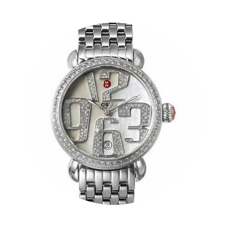 Michele CSX 36 Grand Carousel White Dial...