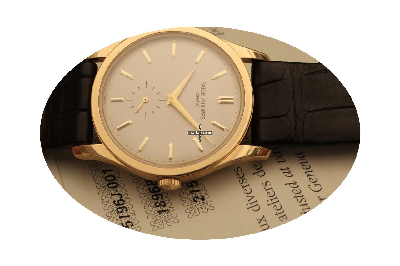 Patek Philippe Calatrava oversize yellow...