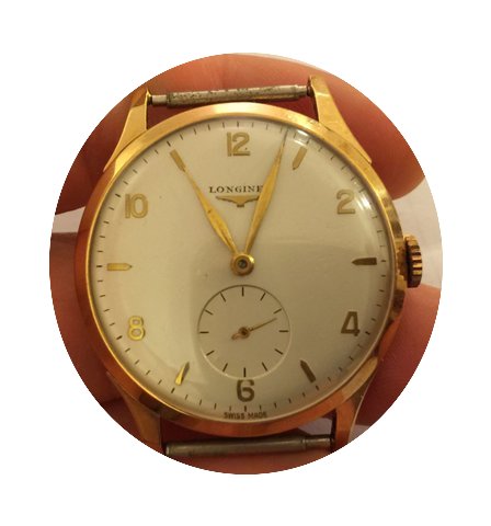Longines 36 mm Manuale admiral Oro Gold ...