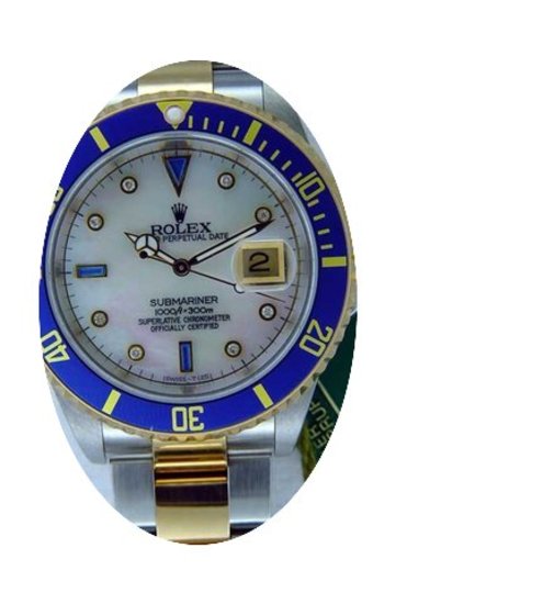 Rolex Submariner Mens Two Tone watch Wit...
