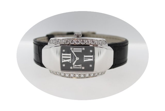 Chopard La Strada 18K Weißgold mit Bril...