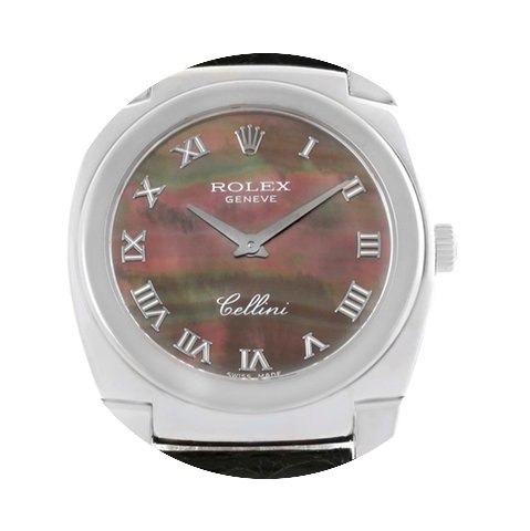 Rolex Cellini Cestello 18k White Gold Bl...