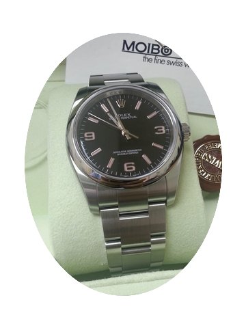 Rolex Oyster Perpetual Black Pink Index ...