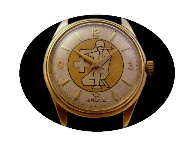 Lemania Rare Montre de Tir Federal Lausa...