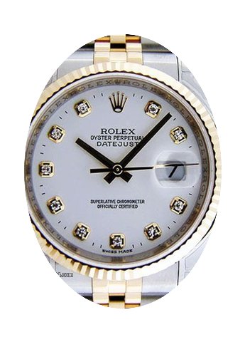 Rolex Datejust 36 116233-WHTDFJ White Di...