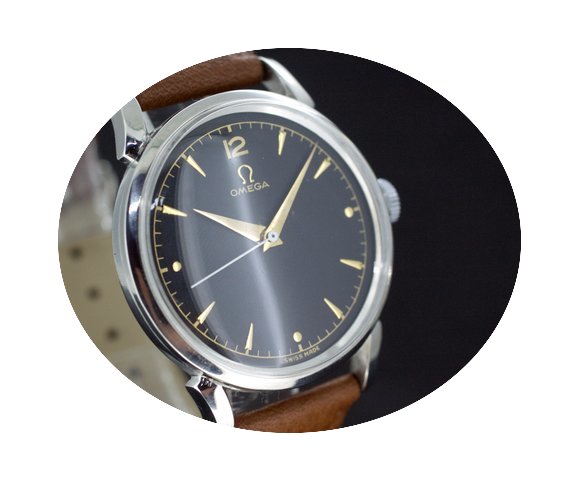 Omega Handaufzug Black Dial Kaliber 283 ...