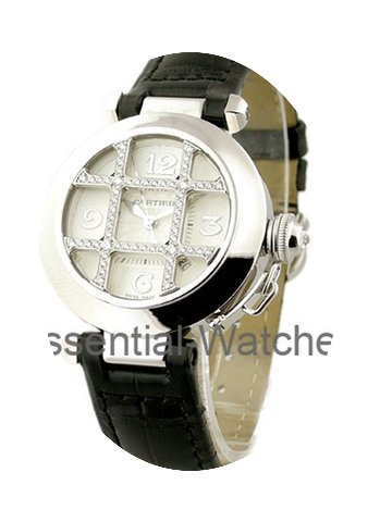Cartier 32mm White Gold Pasha on Strap...