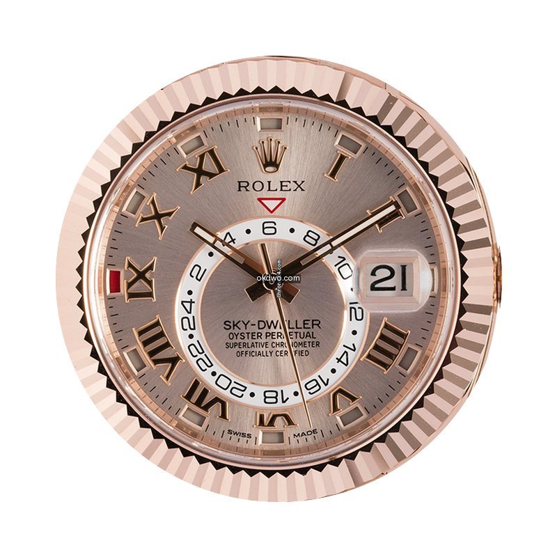 Rolex Sky-Dweller 18K Everose Gold Watch...