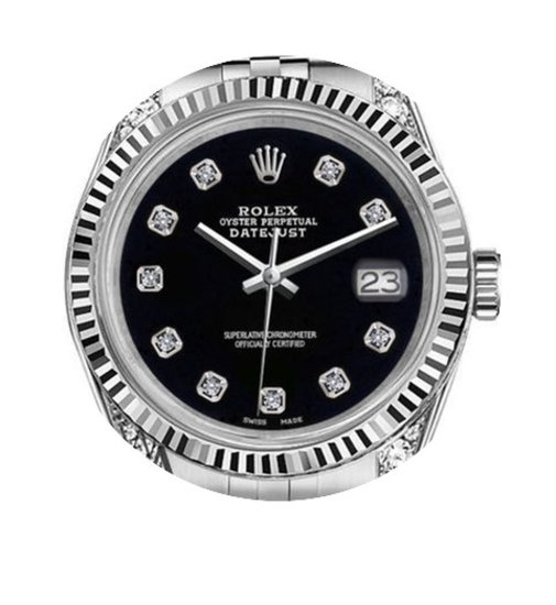 Rolex Men's Rolex 36mm Datejust Black Co...