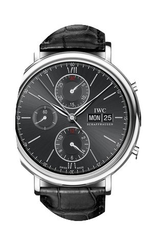 IWC Portofino Chronograph, Black Dial - ...