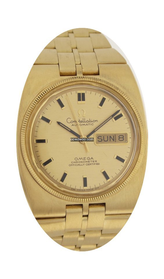 Omega Constellation 18ct Gold Herren Arm...