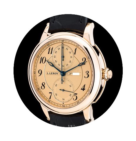 L.Leroy Men’s Watch Osmior 18K Rose Go...