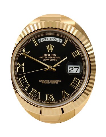 Rolex Day-Date II 218238-BLKRFP 41mm Bla...