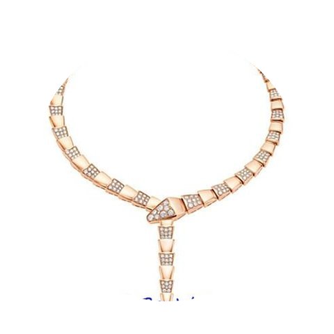Bulgari Serpenti 18ct Pink-Gold Necklace...