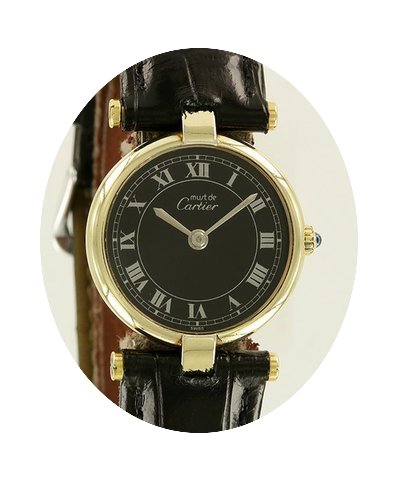Cartier Must de Paris Ronde Gold Plated...