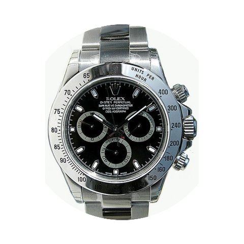 Rolex Daytona 116520 Stainless Steel Bla...