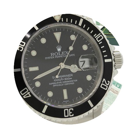 Rolex Submariner Date Steel 16610 Black ...