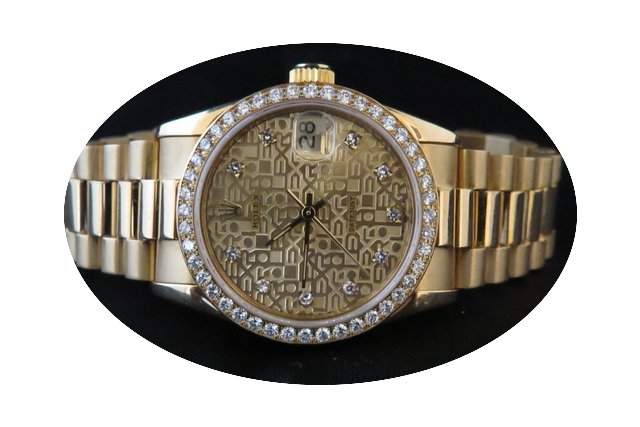 Rolex Datejust 18k Yellow Gold Diamond D...
