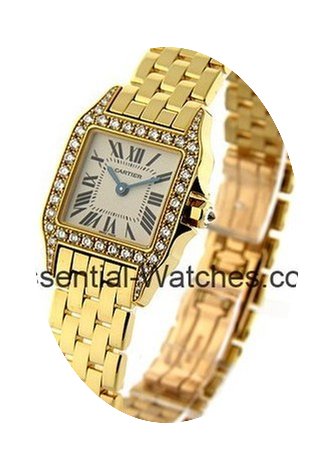 Cartier Santos Demoiselle Mid Size Diamo...