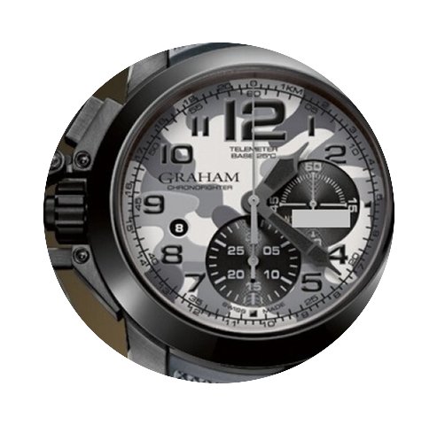 Graham Chronofighter Oversize Black Arro...