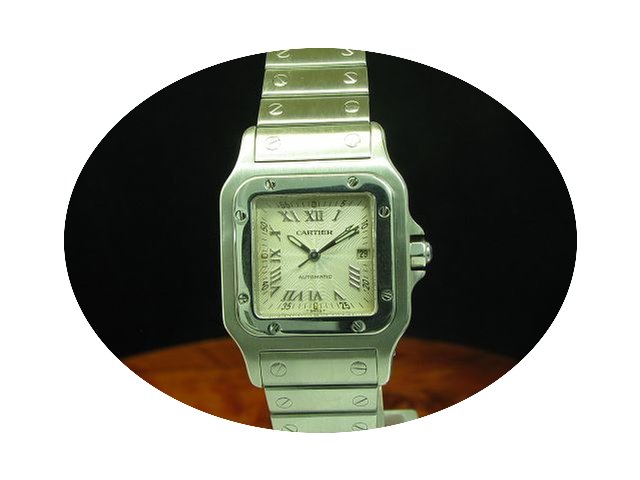 Cartier Santos Galbee Edelstahl Automati...