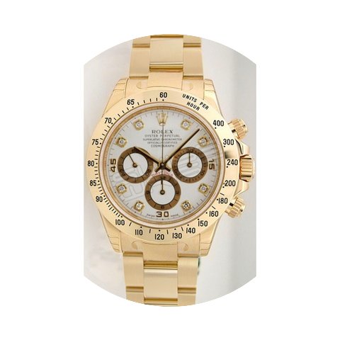 Rolex Daytona 116528 18K Yellow Gold Wit...