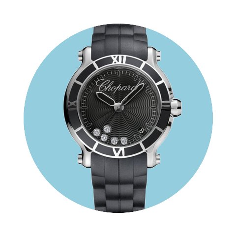 Chopard Happy Sport 36mm Stahl Kautschuk...