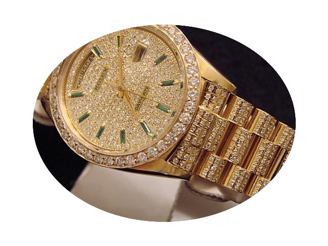 Rolex Yellow Gold Gemstone Day-date With...