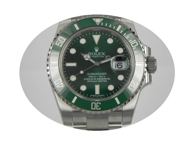 Rolex SUBMARINER GHIERA CERAMICA VERDE...
