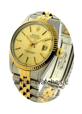 Rolex Used Men's 2 Tone Datejust...
