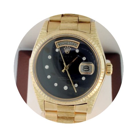 Rolex President with Bark Finish Men's P...